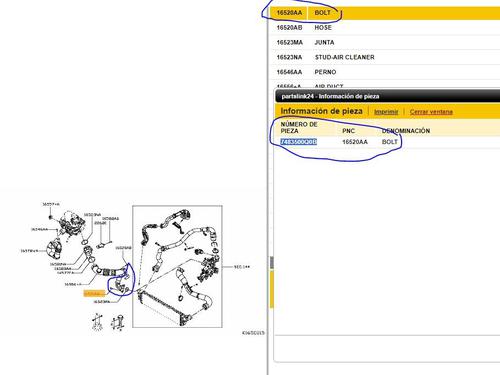 Pipe NISSAN NV400 Van (X62, X62B) dCi 130 | BP19542156M125