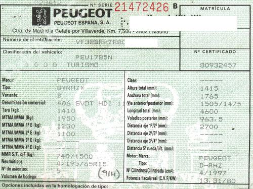 Instrument cluster PEUGEOT 406 (8B) 2.0 HDI 110 | BP10043876C47 