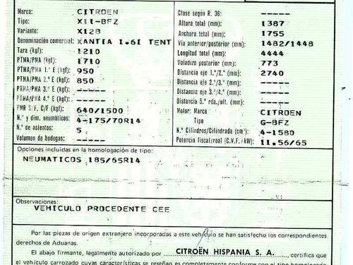 Used Parts CITROËN XANTIA (X1_, X2_)  1.6 i  177332