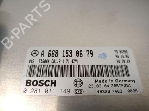 Engine control unit (ECU) MERCEDES-BENZ VANEO (414) 1.7 CDI (414.700) | BP19122544M57 