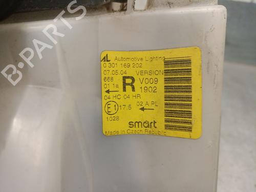 Right headlight SMART CITY-COUPE (450) 0.8 CDI (S1CLC1, 450.300, 450.301, 450.302, 450.303,... | BP19924109C29 