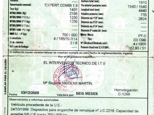 Used Parts PEUGEOT EXPERT (224_)  1.9 D  377338