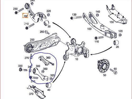 Right rear suspension arm MERCEDES-BENZ GLA-CLASS (X156) GLA 200 CDI / d (156.908) | BP18146958M15 