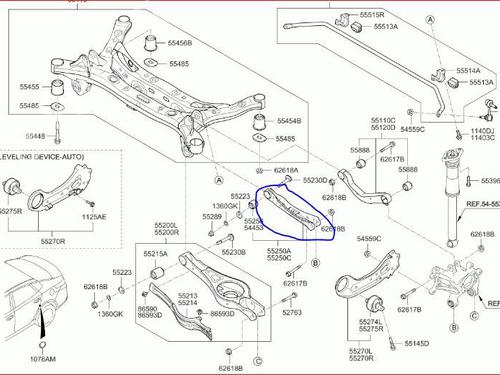 Right rear suspension arm KIA OPTIMA (JF) 1.7 CRDi | BP17724178M15 