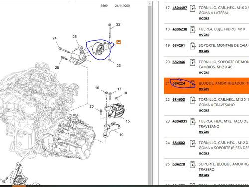 Engine mount OPEL ASTRA J (P10) 2.0 CDTI (68) | BP19126875M89 