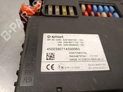 Fuse box SMART FORTWO Cabrio (451) 0.8 CDi (451.401) | BP19435854E1 