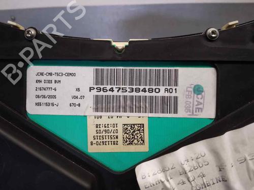 Instrument cluster PEUGEOT 307 (3A/C) 1.6 HDi 110 | BP18675636C47 