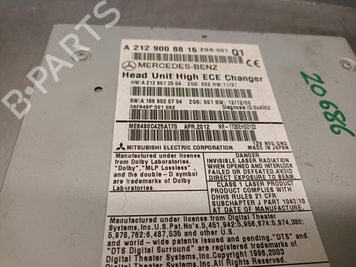 Radio MERCEDES-BENZ E-CLASS (W212) E 500 4-matic (212.091) | BP19053084E6 