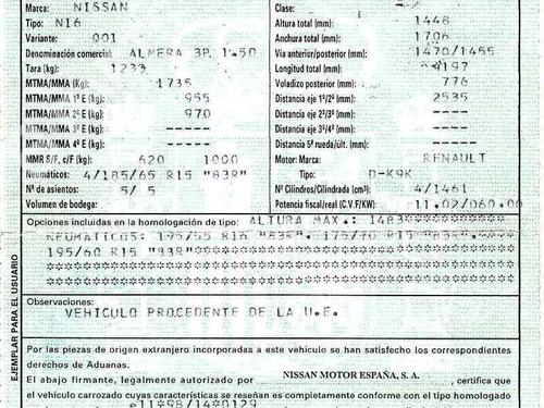 NISSAN ALMERA II Hatchback (N16)  1.5 dCi  173691