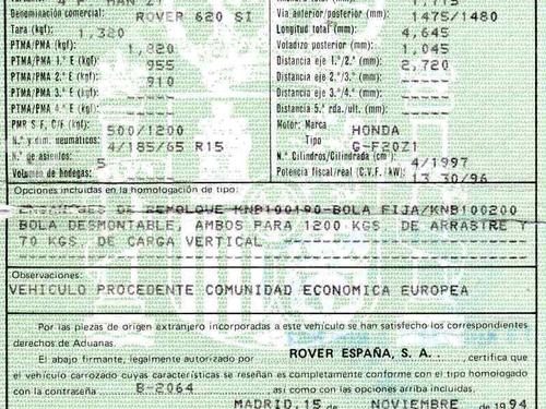 ROVER 600 I (RH)    174606