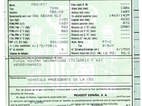 Used Parts PEUGEOT 306 (7B, N3, N5)  1.9 SLD  645701