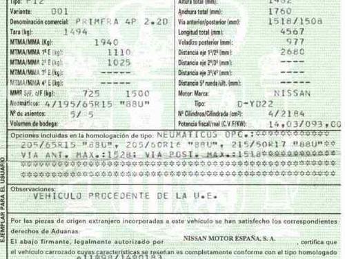 NISSAN PRIMERA (P12)  2.2 Di  175577