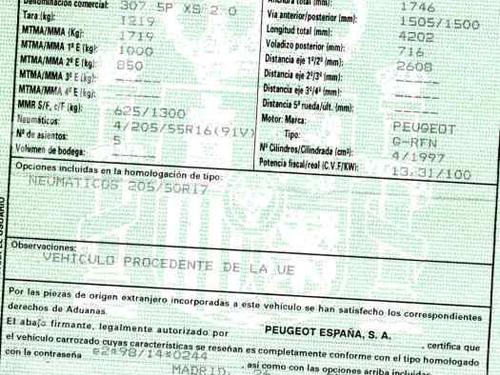 PEUGEOT 307 CC (3B)  2.0 16V  647245