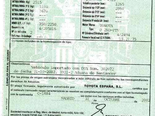 Used Parts TOYOTA HILUX VI Pickup (_N1_)  2.5 D-4D (KDN145, KDN150)  647800