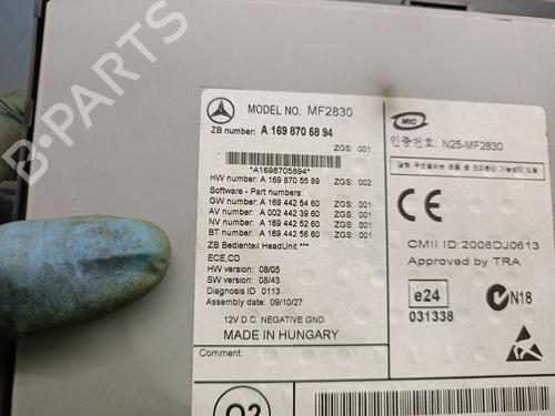 Radio MERCEDES-BENZ B-CLASS Sports Tourer (W245) B 180 CDI (245.207) | BP19304174E6 