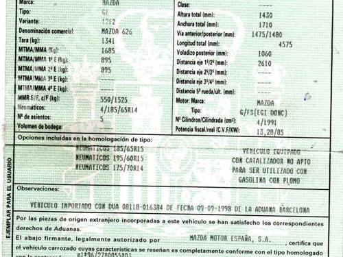 Used Parts MAZDA 626 V (GF)  2.0 (GFER)  386183