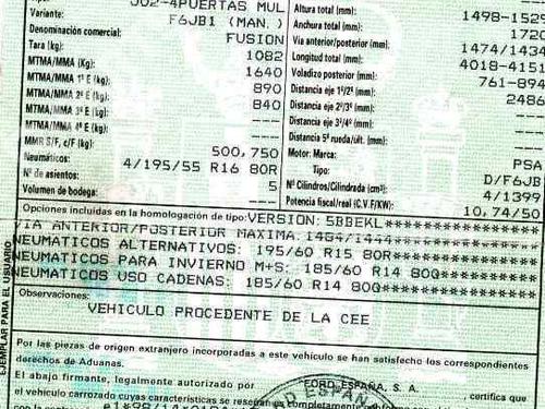 FORD FUSION (JU_)  1.4 TDCi  224750