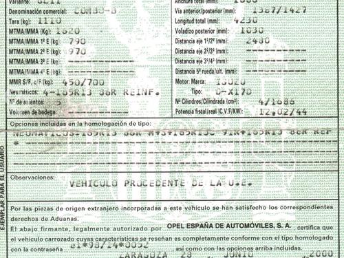 Other OPEL COMBO Box Body/MPV (71_) 1.7 D | BP25806269O1 