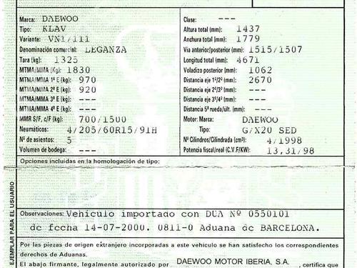 Rudehejsemekanisme Højre foran DAEWOO LEGANZA (KLAV) 2.0 16V | BP2053394C23 