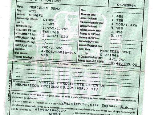 Used Parts MERCEDES-BENZ C-CLASS (W203)  C 180 Kompressor (203.046)  176771