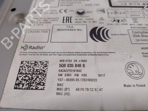 Radio SKODA OCTAVIA III (5E3, NL3, NR3) 1.6 TDI | BP19486144E6 