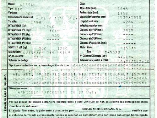 NISSAN ALMERA TINO (V10)  2.2 dCi  225688