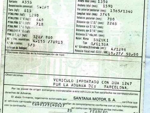 Used Parts SUZUKI SWIFT II Hatchback (EA, MA)  1.3 GTi (SF413, AA34)  682375