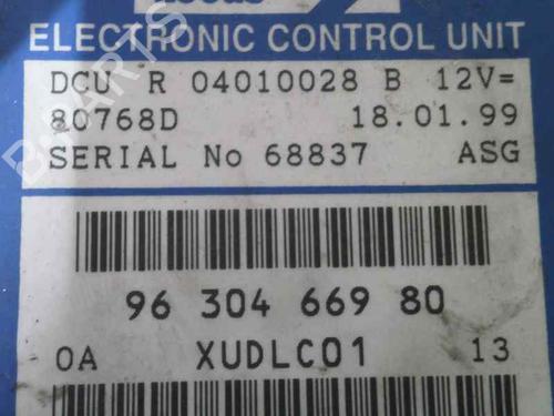 Engine control unit (ECU) PEUGEOT 406 (8B) 2.1 TD 12V | BP2070194M57 