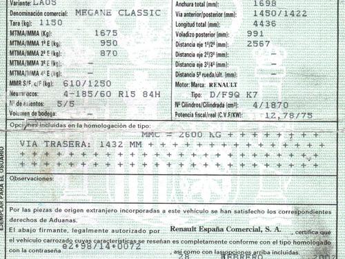 Engine control unit (ECU) RENAULT MEGANE I Classic (LA0/1_) 1.9 dCi (LA05) | BP11383844M57 