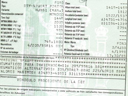 Elektronisk sensor FORD MONDEO III (B5Y) 2.0 16V TDDi / TDCi | BP10638022M84 
