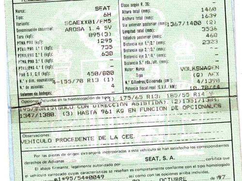 Used Parts SEAT AROSA (6H1)  1.4  217044