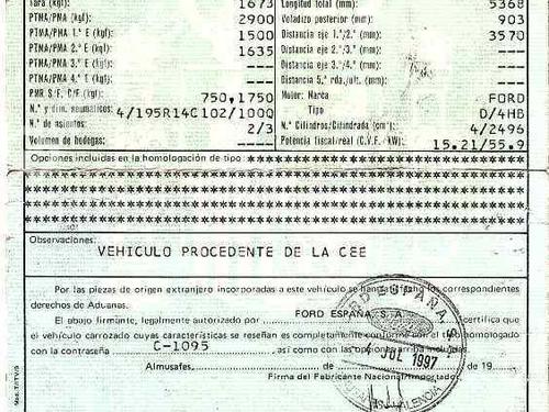 Used Parts FORD TRANSIT Van (E_ _)  2.5 DI (EAS, EAL)  177111