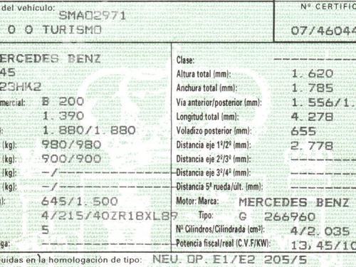 Rear left lock MERCEDES-BENZ B-CLASS Sports Tourer (W245) B 200 (245.233) | BP9545435C100  - Image 10