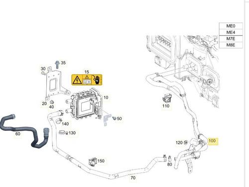 Pipe MERCEDES-BENZ EQV (W447) EQV 300 (447.813, 447.815) | BP14329830M125