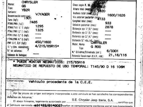 Gearbox control unit CHRYSLER VOYAGER / GRAND VOYAGER III (GS_, NS_) 3.3 i | BP5318603M52 