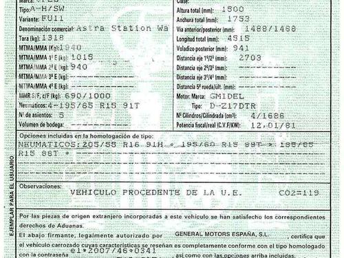 OPEL ASTRA H Estate (A04)  1.7 CDTI (L35)  203249