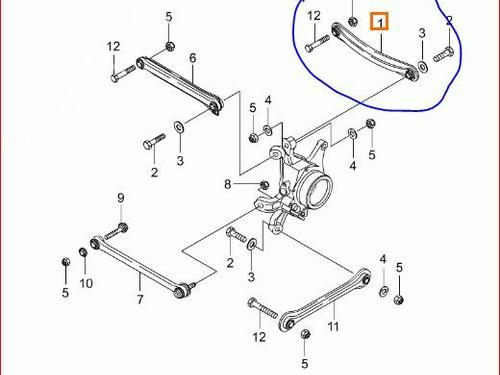 Querlenker links hinten SSANGYONG RODIUS I 2.7 Xdi | BP18325117M14 