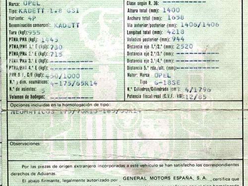 Used Parts OPEL KADETT E Hatchback (T85)  1.8 GSI (C08, C48, D08, D48)  644541