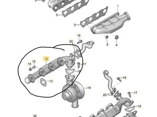 Exhaust manifold AUDI A8 D3 (4E2, 4E8) 4.0 TDI quattro | BP17863090M110 