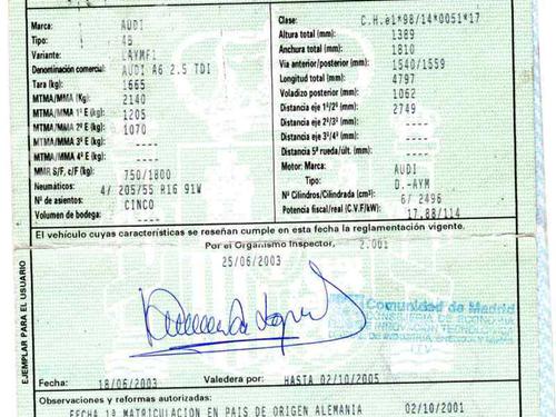 Used Parts AUDI A6 C5 (4B2)  2.5 TDI  842224