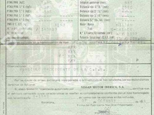 Used Parts NISSAN PRIMERA Traveller (W10)  1.6 i  538394