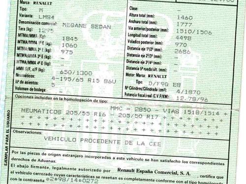 RENAULT MEGANE II Estate (KM0/1_)  1.9 dCi  840317