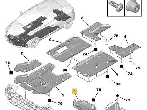 Underbody protection CITROËN DS5  | BP18247240M92 