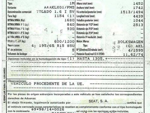 Used Parts SEAT TOLEDO II (1M2)  1.6  178431