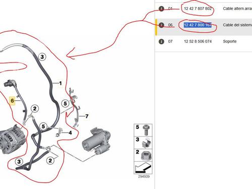 Cable BMW X5 (E70) xDrive 30 d | BP18880927E12 