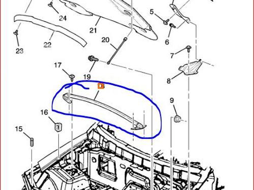 Front bumper reinforcement CADILLAC SRX 3.6 | BP16865829C109 
