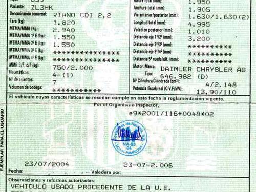 Used Parts MERCEDES-BENZ VIANO (W639)    610501