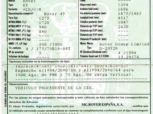 ROVER 45 I Saloon (RT)    234198