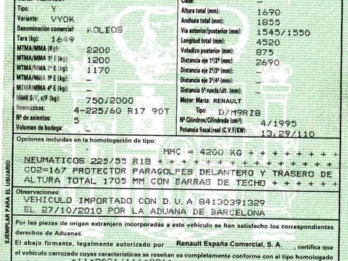 RENAULT KOLEOS I (HY_)  2.0 dCi 4x4 (HY0K)  575863