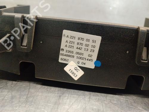 Climate control MERCEDES-BENZ S-CLASS (W221, V221) S 320 CDI | BP19265372I5 